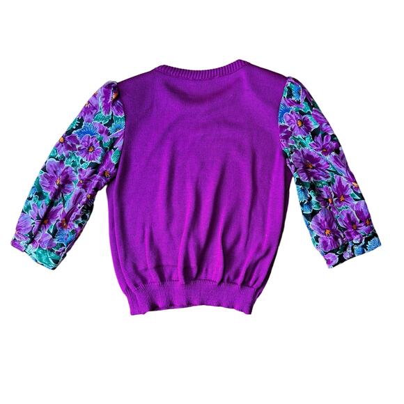 Work Habits VINTAGE jacquard floral print sweater skirt & Scarf Set‎ Size MEDIUM - Picture 7 of 11